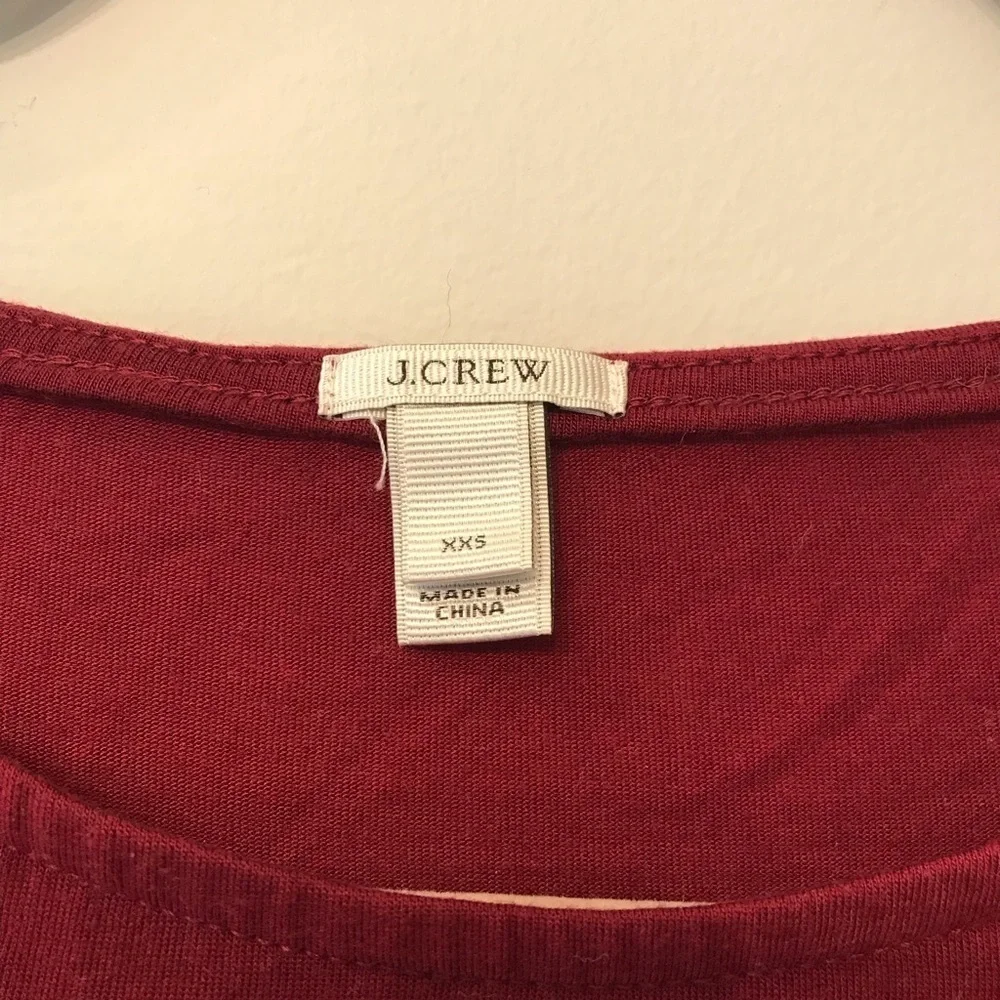 J Crew Basic Striped Shirt Tee XXS Purple​​​​​​​